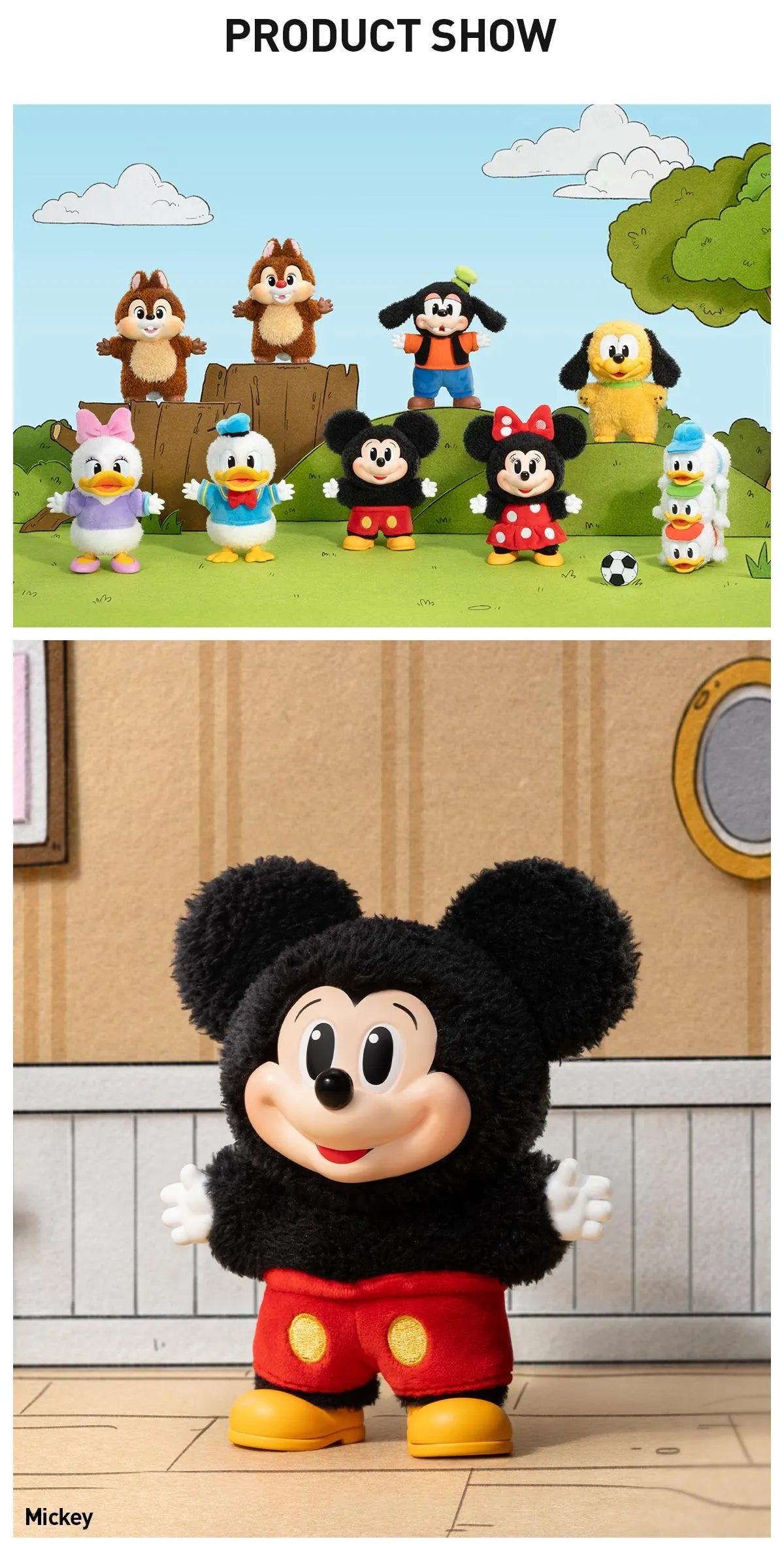 Authentic Mickey Family Cute Combination Key Chain Series