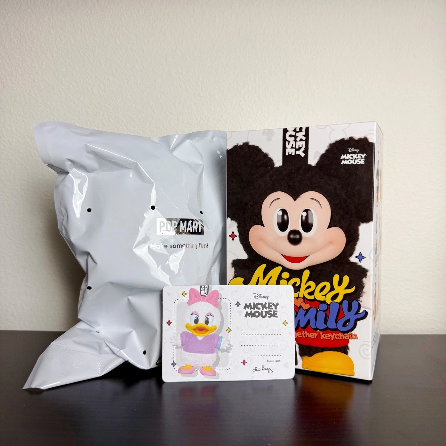 POP MART Disney Mickey Family Cute Together Keychain Blind Box