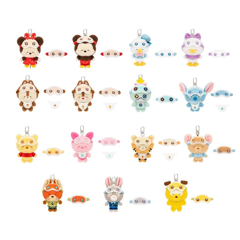 TOPTOY Disney Squinting Sleepwear Series Plush Keychains Blind Box