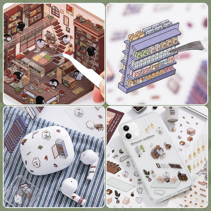 Miniature Scene Sticker - Coffee House (Version 1.0)