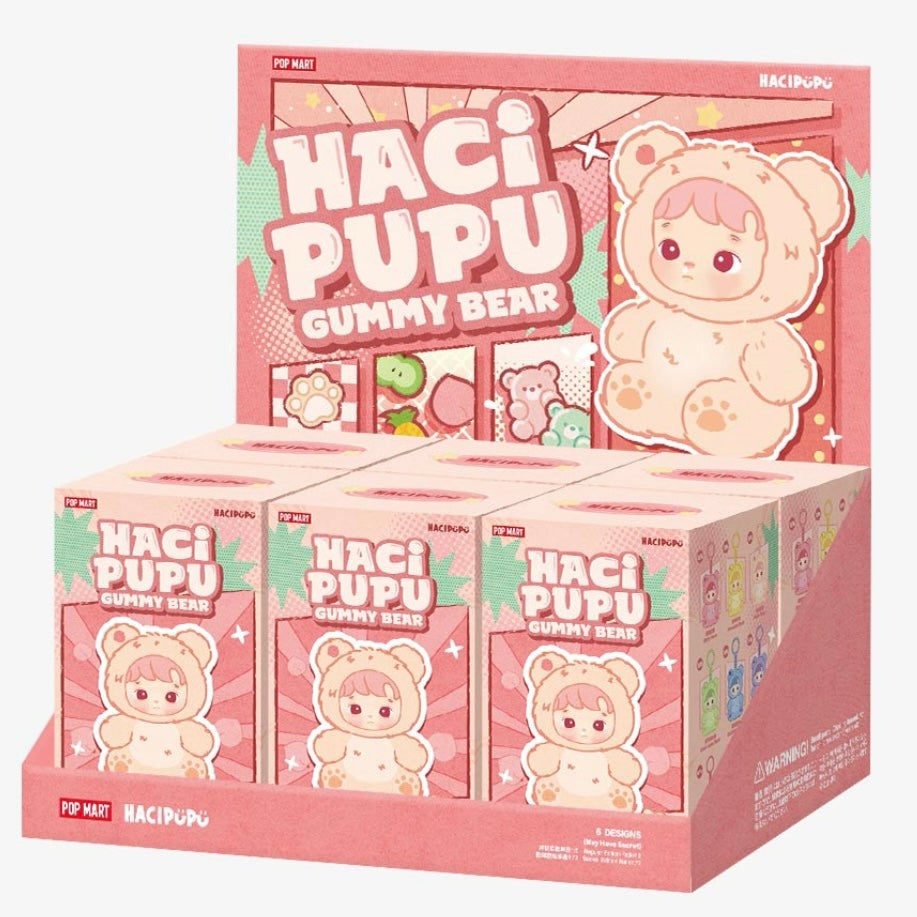POP MART HACIPUPU GUMMY BEAR SERIES-VINYL PLUSH PENDANT BLIND BOX