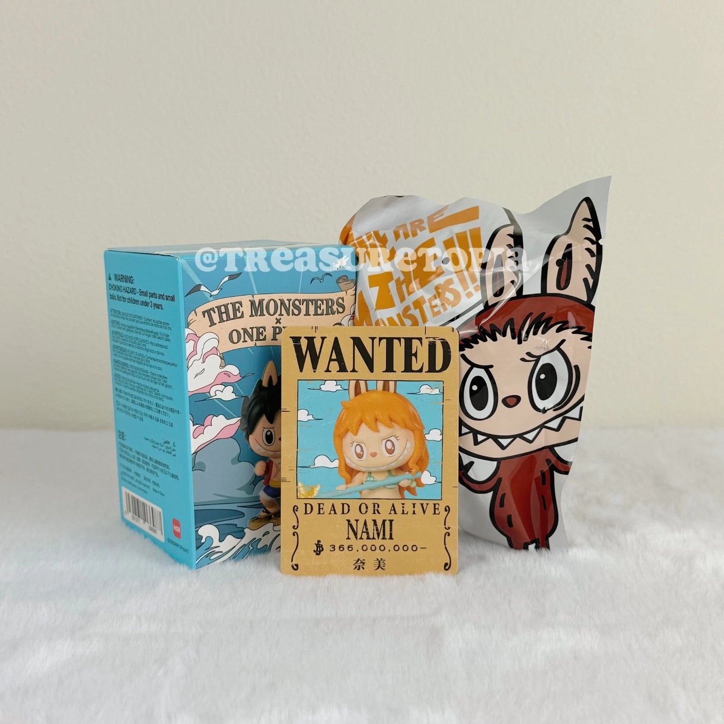 POP MART Labubu The Monsters x One Piece Series Figure Toys Dolls