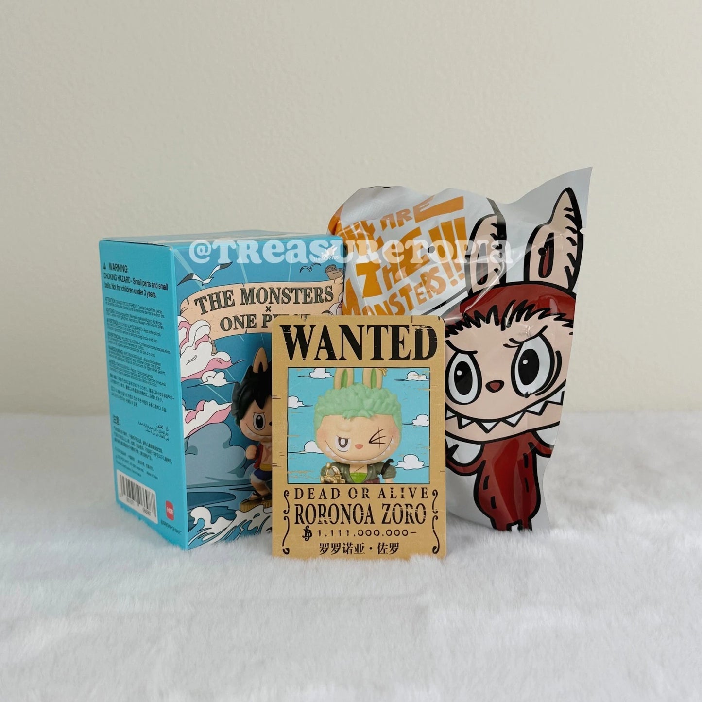 POP MART Labubu The Monsters x One Piece Series Figure Toys Dolls