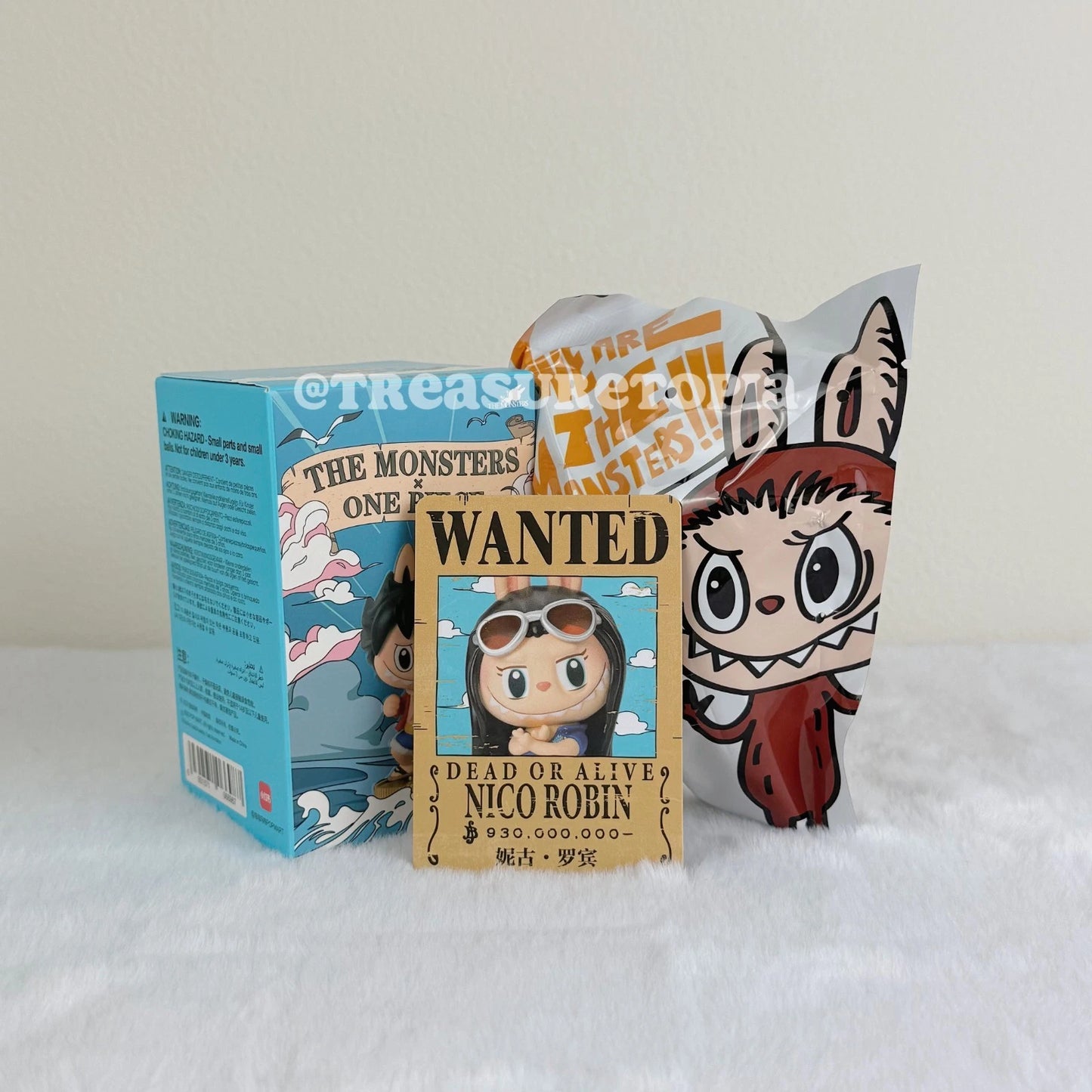 POP MART Labubu The Monsters x One Piece Series Figure Toys Dolls