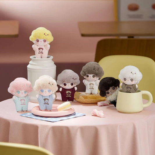 POP MART DIMOO Crush on Coffee Soft-faced Plush Keychain Blind Box