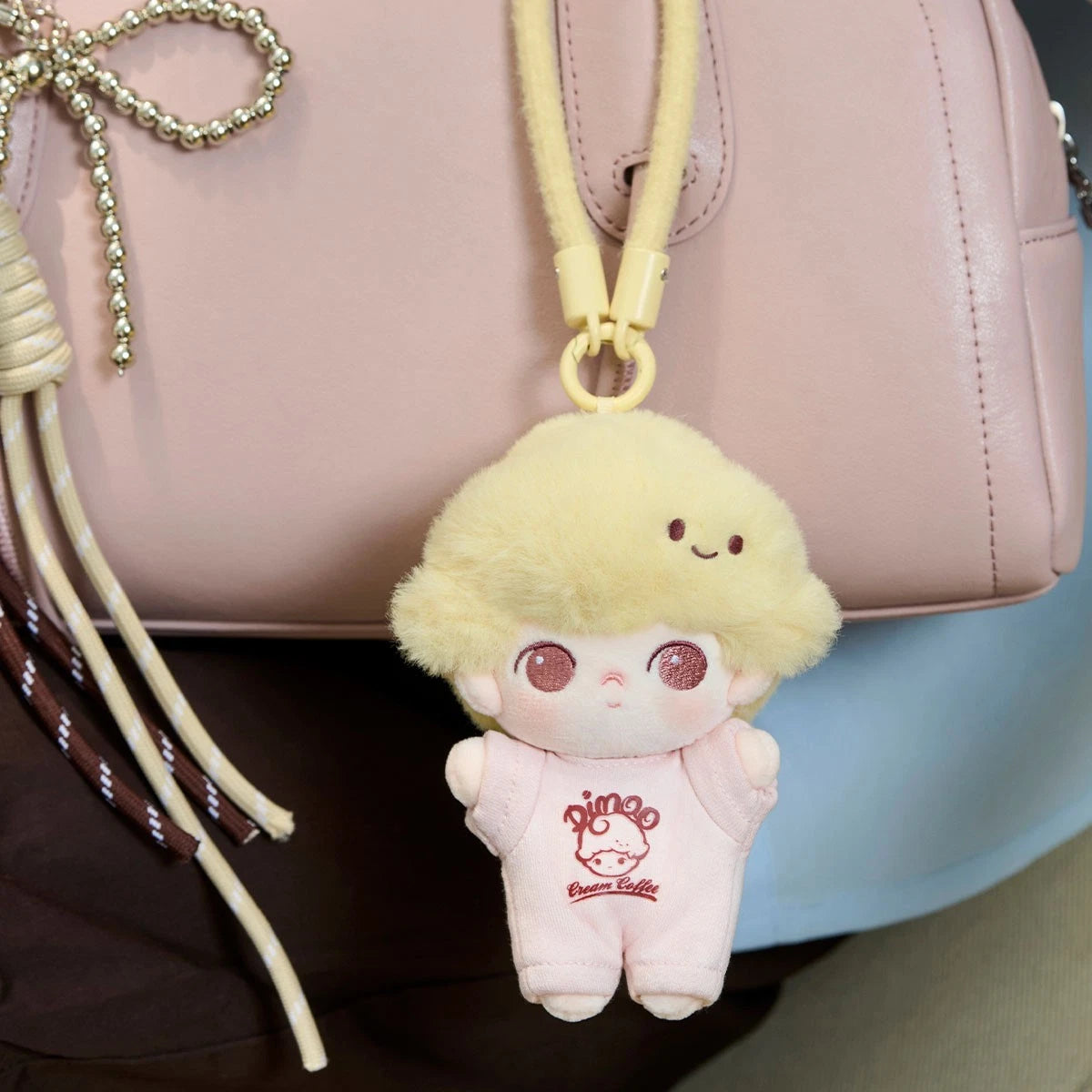 POP MART DIMOO Crush on Coffee Soft-faced Plush Keychain Blind Box