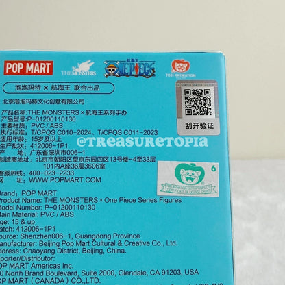 POP MART Labubu The Monsters x One Piece Series Figure Toys Dolls