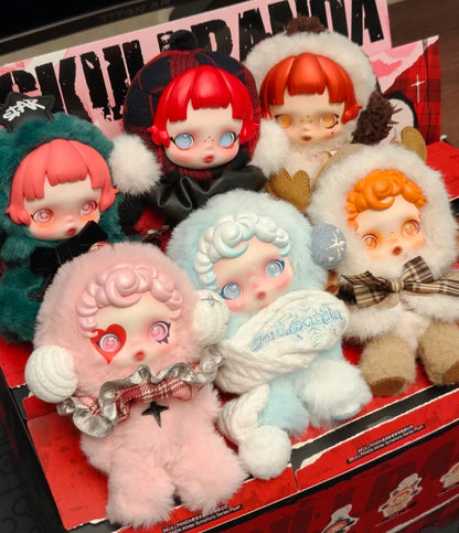 Authentic POP MART SKULLPANDA Winter Symphony Series Plush Keychain