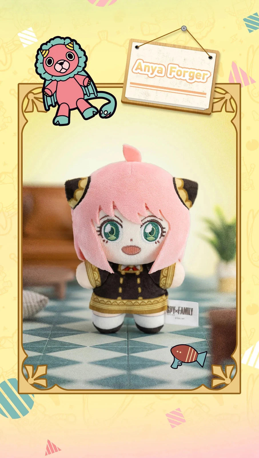 POP MART SPY x FAMILY Character Series Plush Blind Box Pendan Anya
