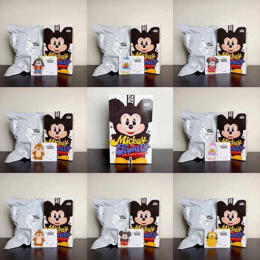 POP MART Disney Mickey Family Cute Together Keychain Blind Box