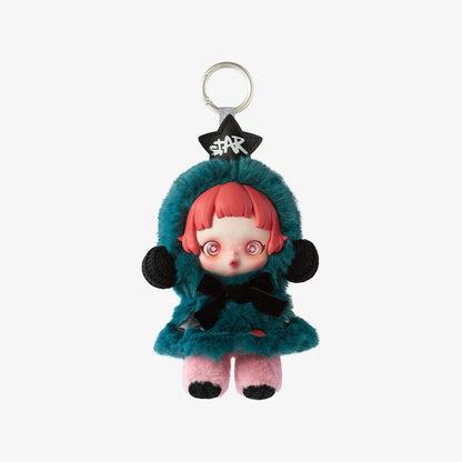Authentic POP MART SKULLPANDA Winter Symphony Series Plush Keychain