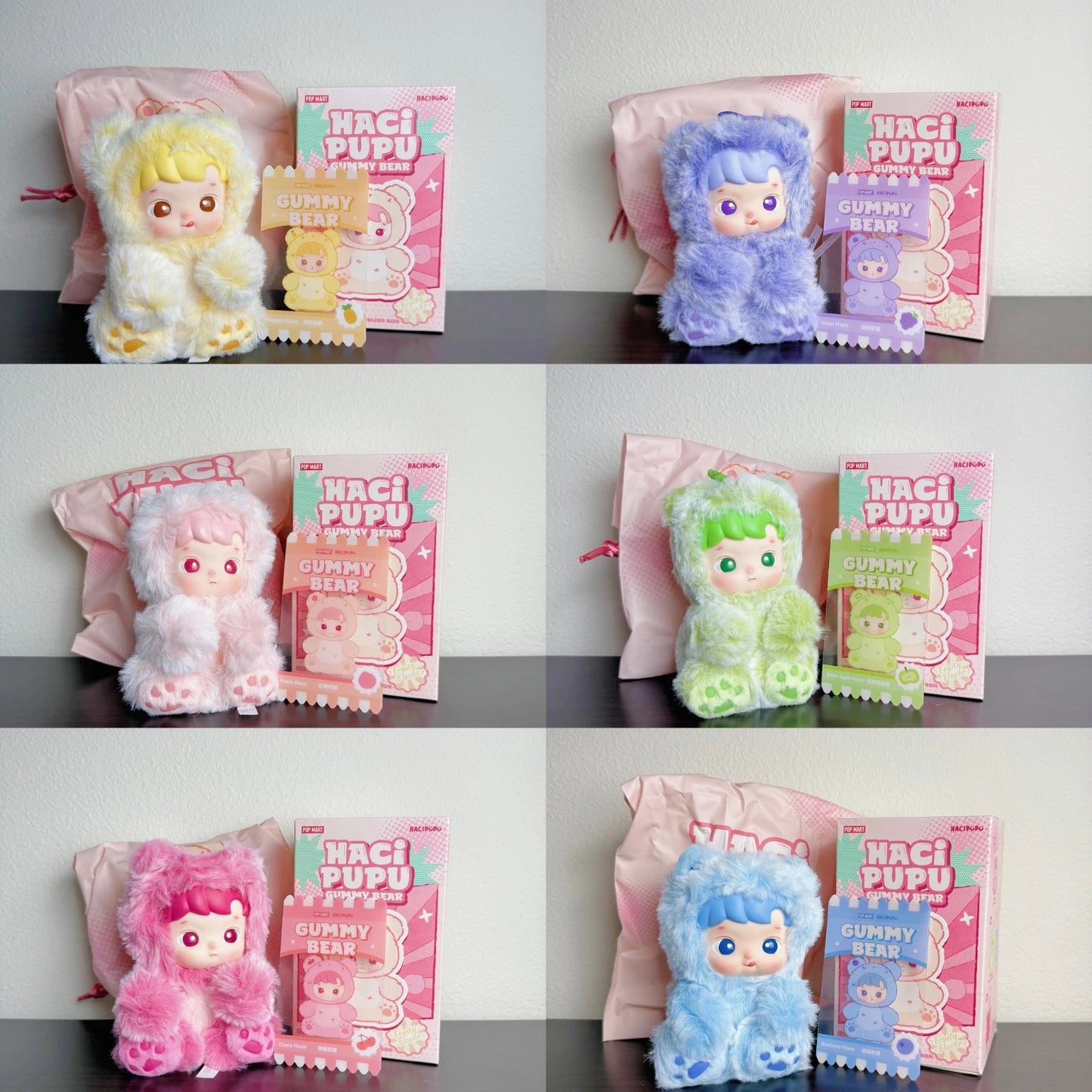 POP MART HACIPUPU GUMMY BEAR SERIES-VINYL PLUSH PENDANT BLIND BOX