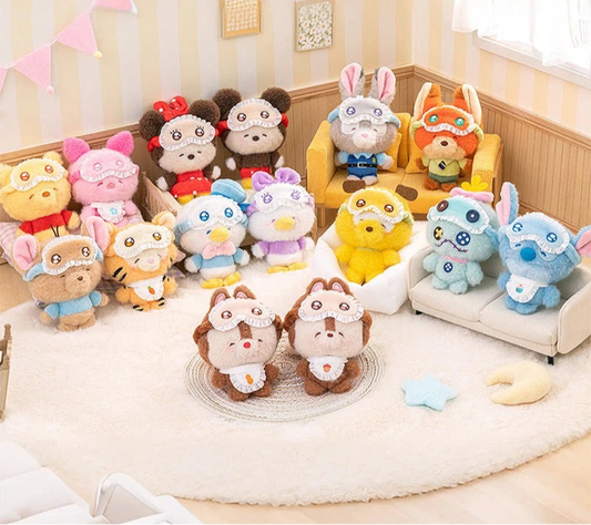 TOPTOY Disney Squinting Sleepwear Series Plush Keychains Blind Box