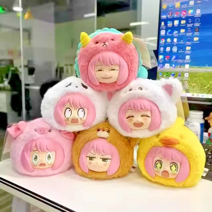 EAKI Spy X Family Anya Animal Party Vinyl Plush Keychain Blind Box