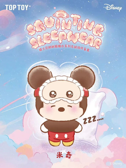 TOPTOY Disney Squinting Sleepwear Series Plush Keychains Blind Box