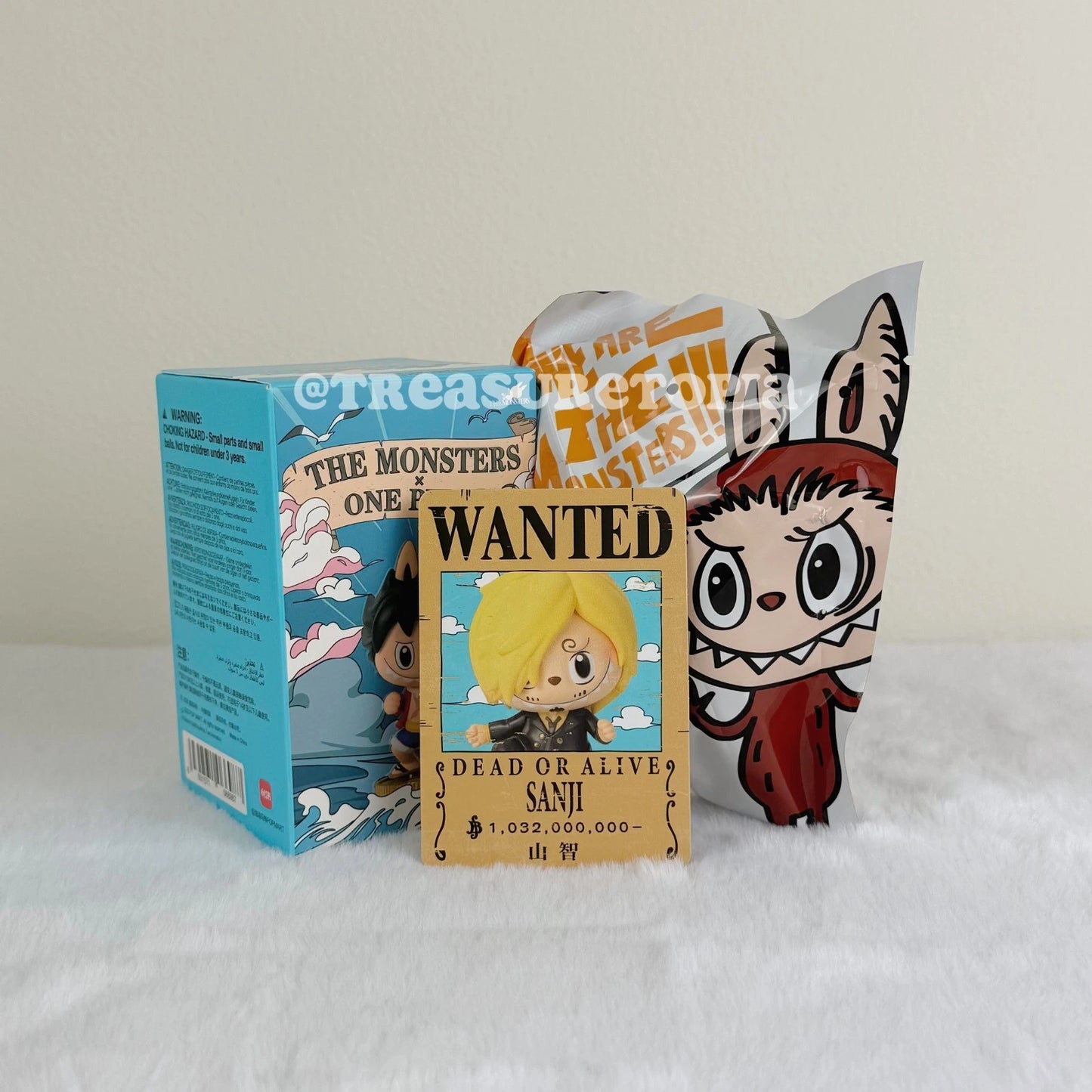 POP MART Labubu The Monsters x One Piece Series Figure Toys Dolls