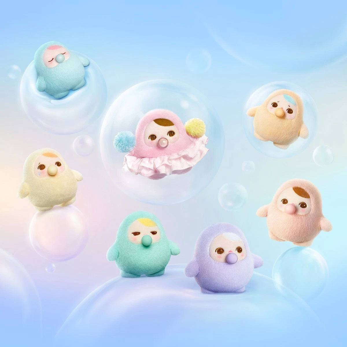 POP MART PUCKY Beaning Bubble Up Series Blind Box Plush Pendant